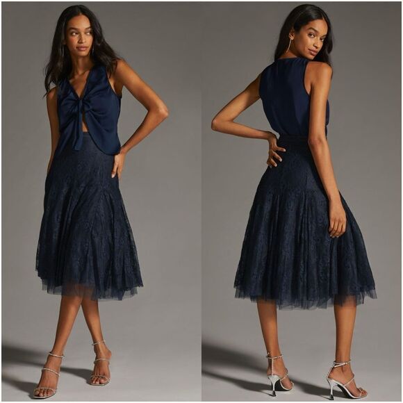 By Anthropologie NWT Tulle Skirt XXS - Picture 1 of 11